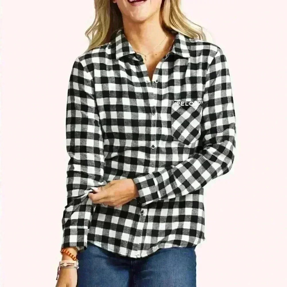 NWT PELOTON FLANNEL SHIRT Sz M - Picture 1 of 6